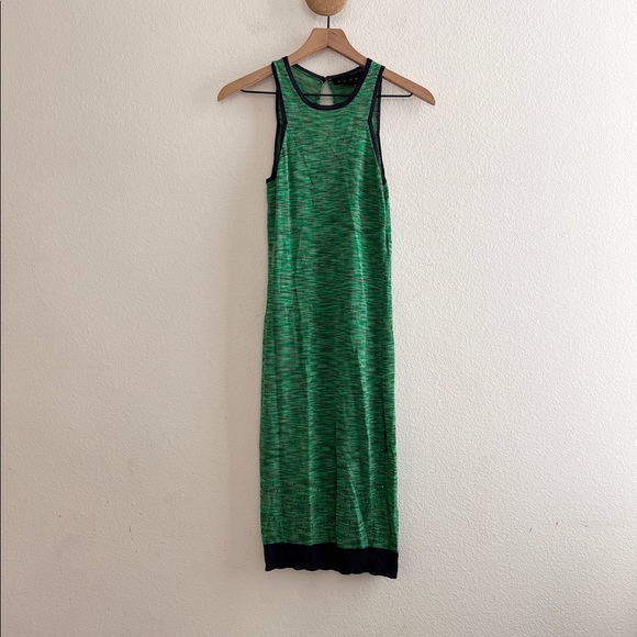 Ann Yee Tank Knit Green Dress - Picture 1 of 9